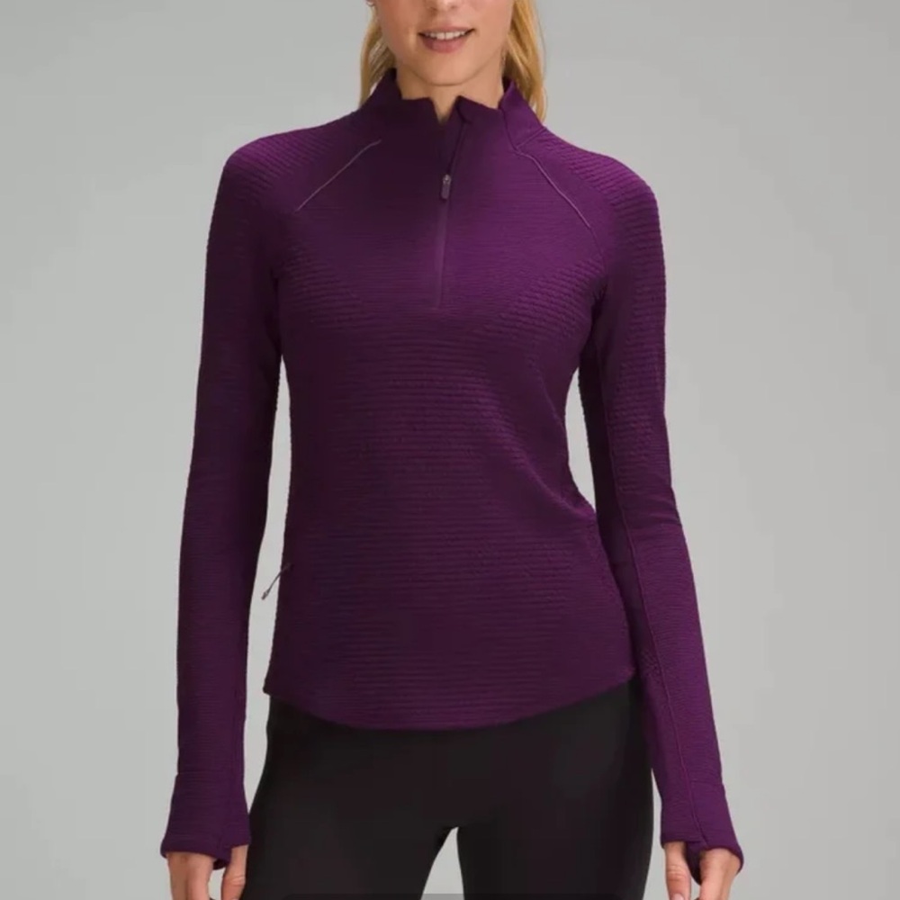 Lululemon || Ventscape Half-Zip Long-Sleeve Shirt || Size 0 || Dramatic Magenta